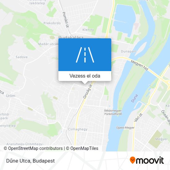 Dűne Utca térkép