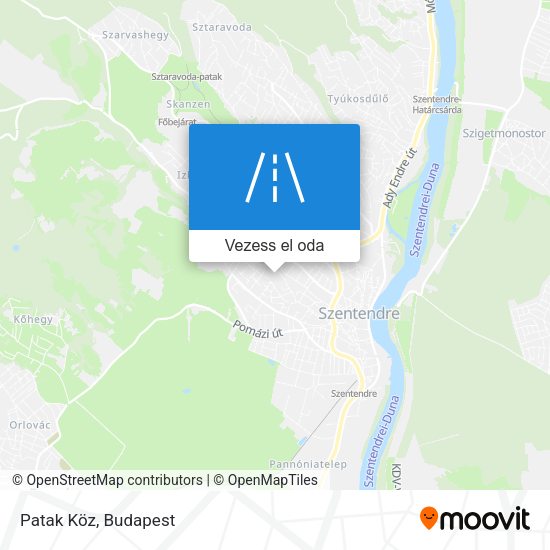 Patak Köz térkép