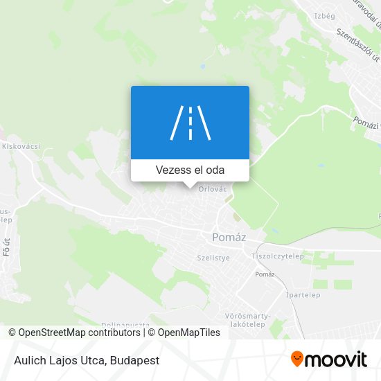 Aulich Lajos Utca térkép