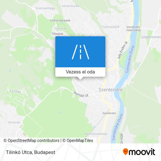 Tilinkó Utca térkép