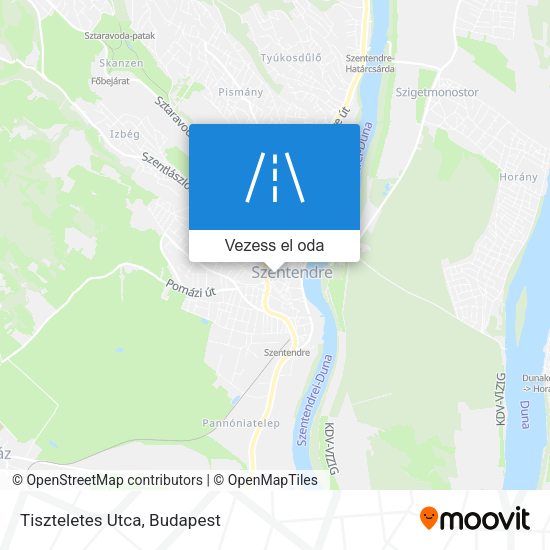 Tiszteletes Utca térkép