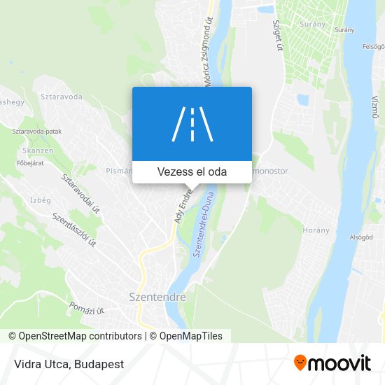 Vidra Utca térkép