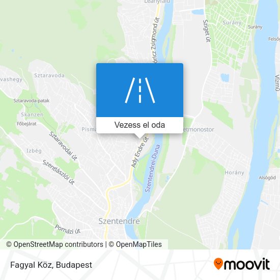 Fagyal Köz térkép