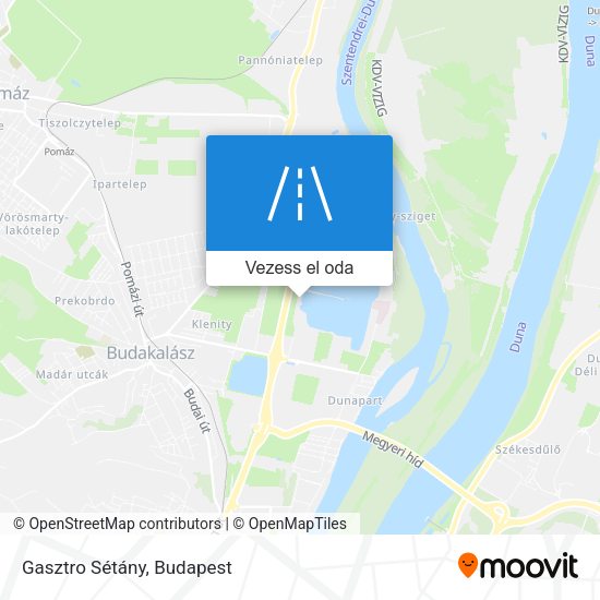 Gasztro Sétány térkép