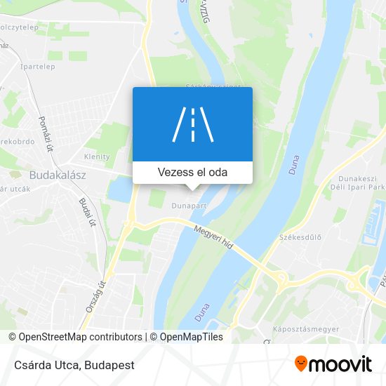 Csárda Utca térkép