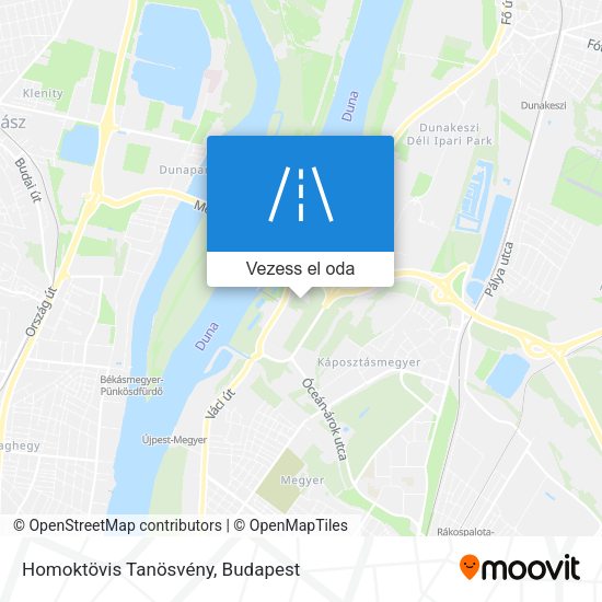 Homoktövis Tanösvény térkép