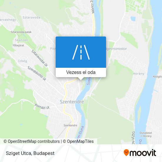 Sziget Utca térkép