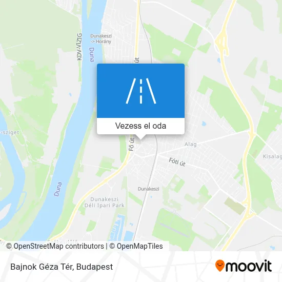 Bajnok Géza Tér térkép