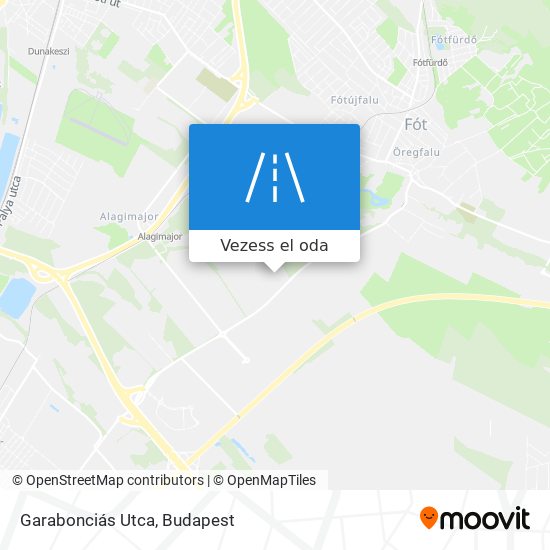 Garabonciás Utca térkép