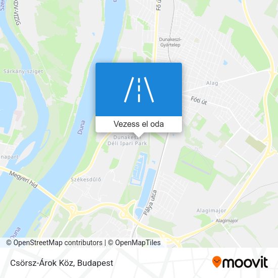 Csörsz-Árok Köz térkép