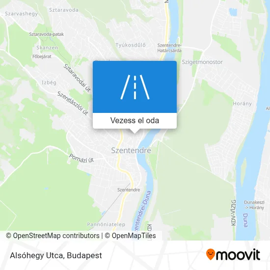 Alsóhegy Utca térkép