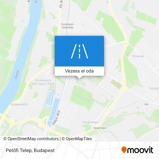 Petőfi Telep térkép