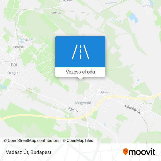 Vadász Út térkép