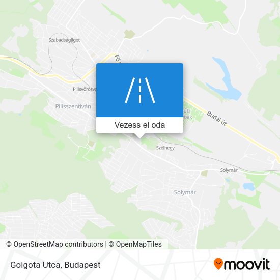 Golgota Utca térkép