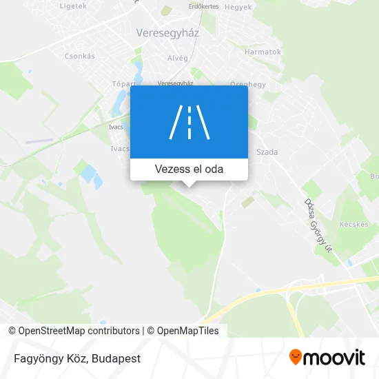 Fagyöngy Köz térkép