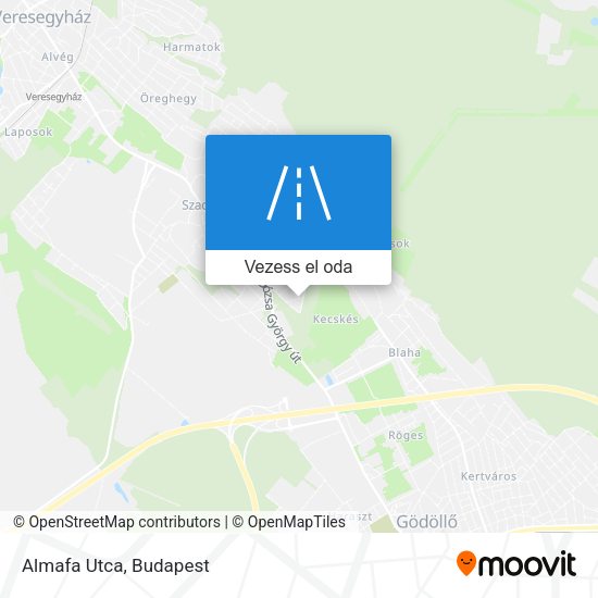 Almafa Utca térkép