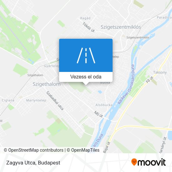 Zagyva Utca térkép