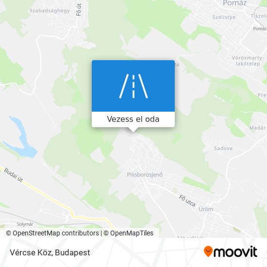 Vércse Köz térkép