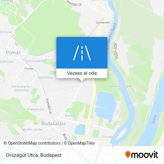 Országút Utca térkép