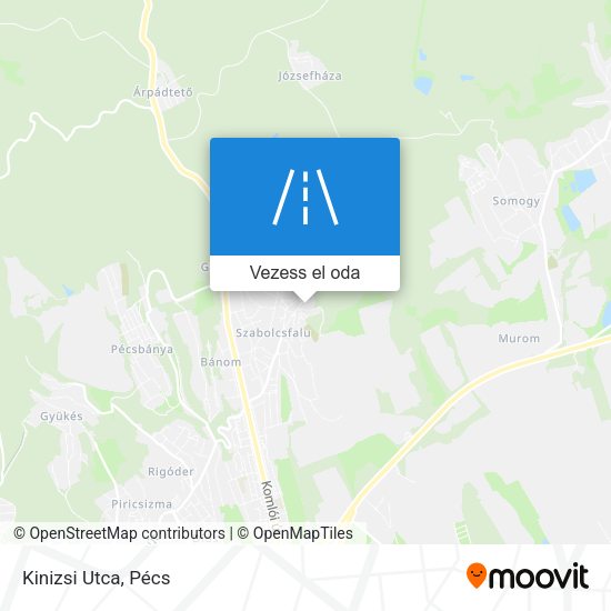 Kinizsi Utca térkép