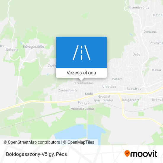 Boldogasszony-Völgy térkép
