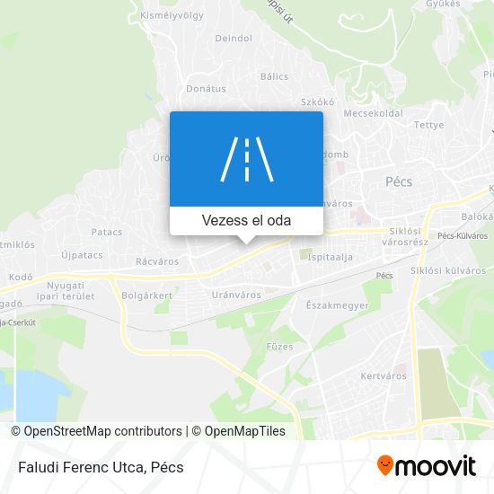 Faludi Ferenc Utca térkép