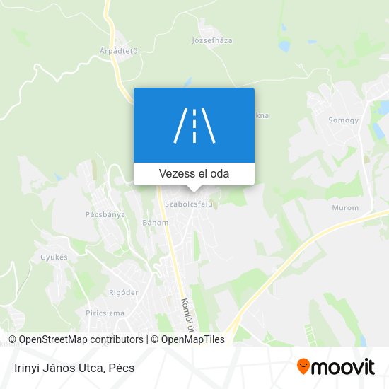 Irinyi János Utca térkép