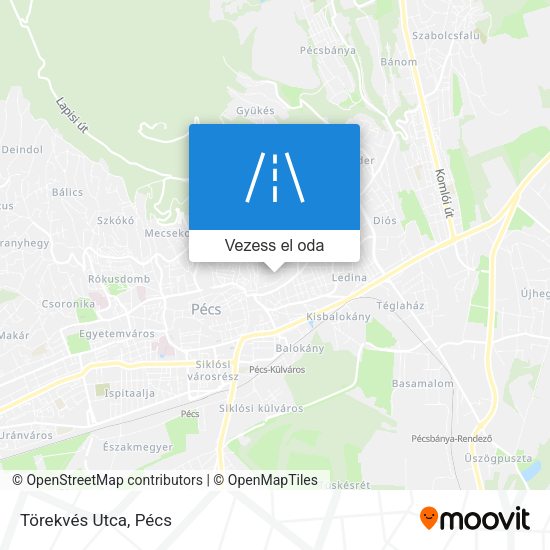 Törekvés Utca térkép