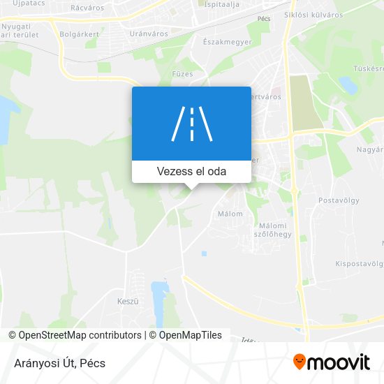 Arányosi Út térkép
