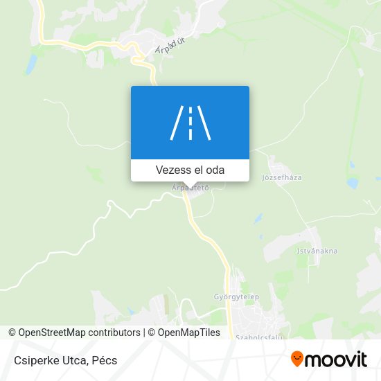 Csiperke Utca térkép