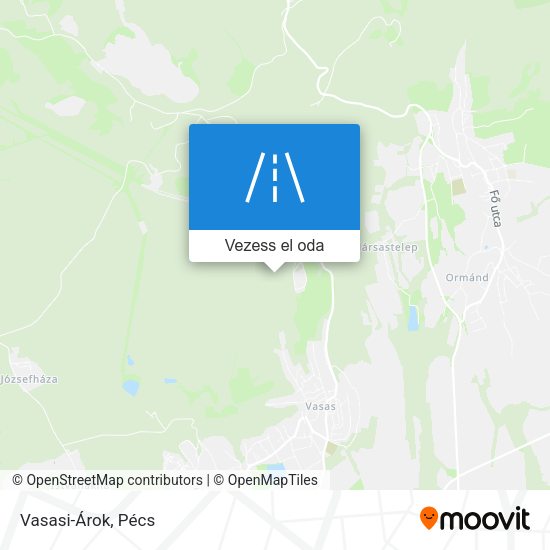 Vasasi-Árok térkép