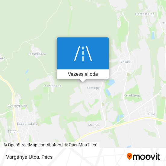 Vargánya Utca térkép