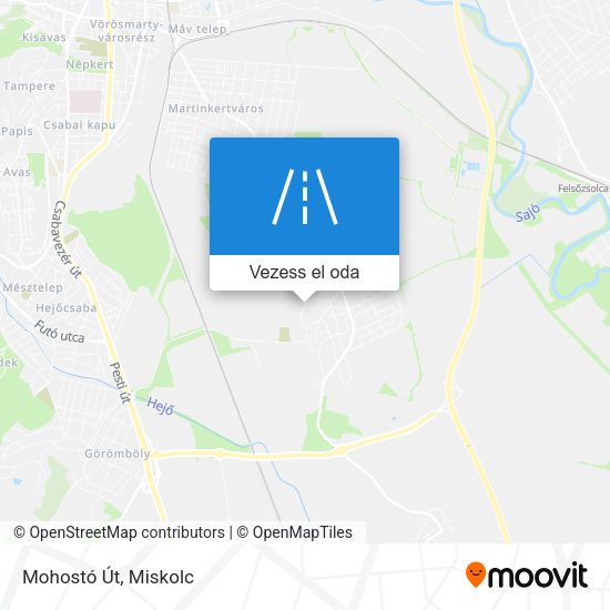 Mohostó Út térkép