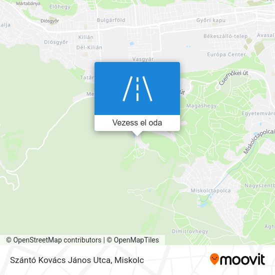Szántó Kovács János Utca térkép