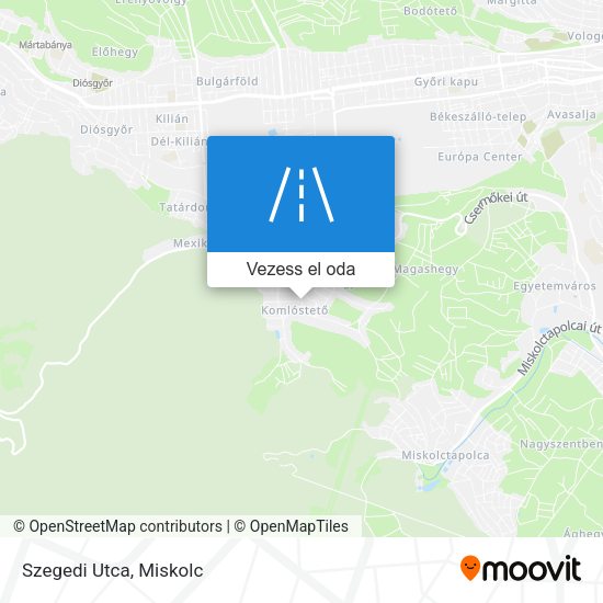 Szegedi Utca térkép