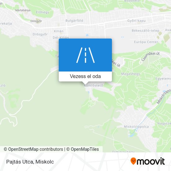 Pajtás Utca térkép