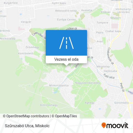 Szűrszabó Utca térkép