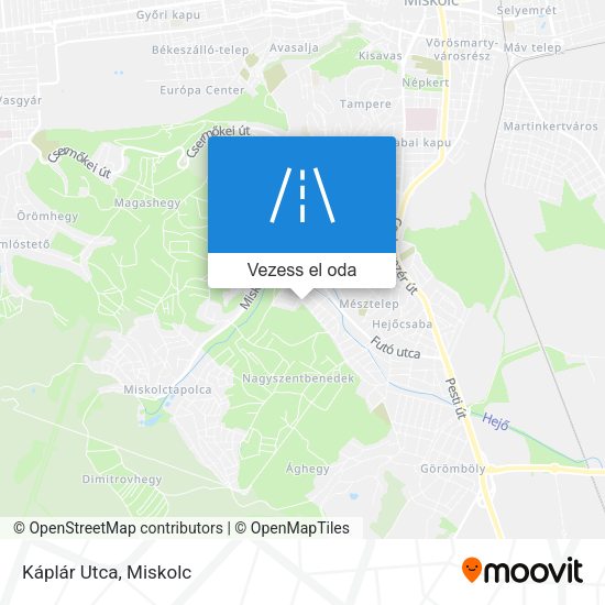 Káplár Utca térkép