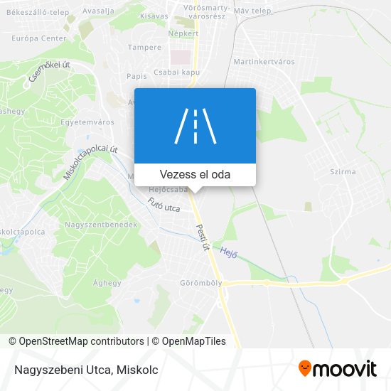 Nagyszebeni Utca térkép