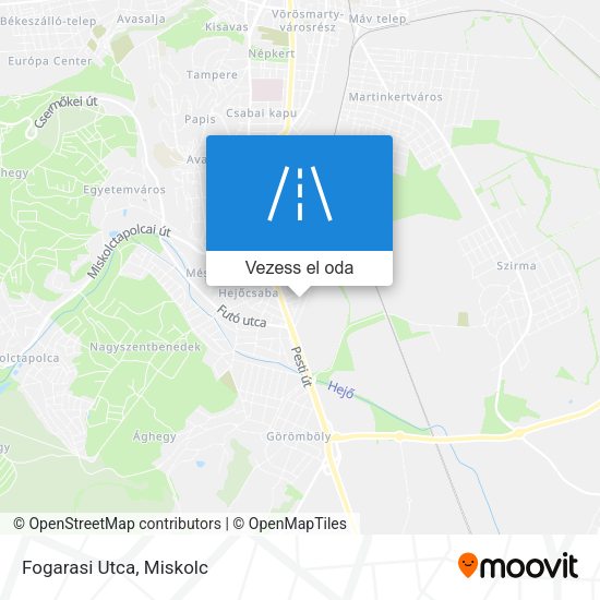 Fogarasi Utca térkép