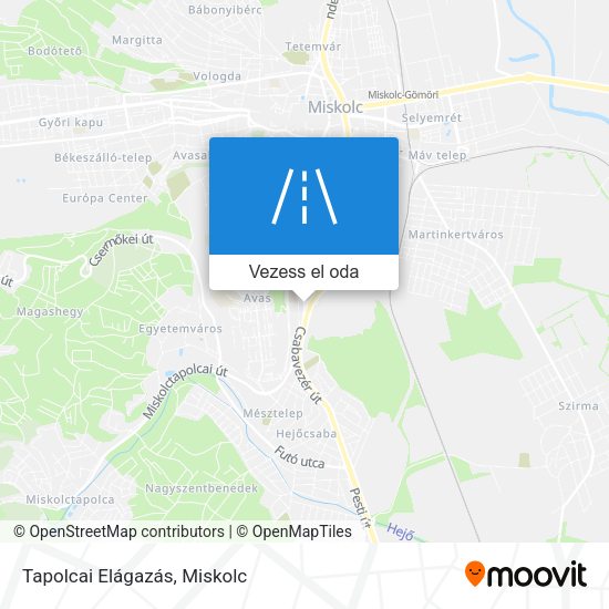Tapolcai Elágazás térkép