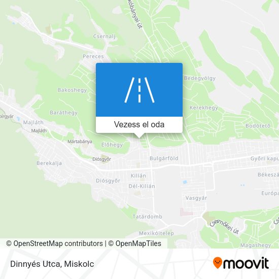 Dinnyés Utca térkép