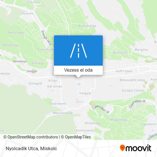 Nyolcadik Utca térkép