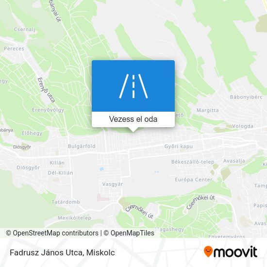 Fadrusz János Utca térkép