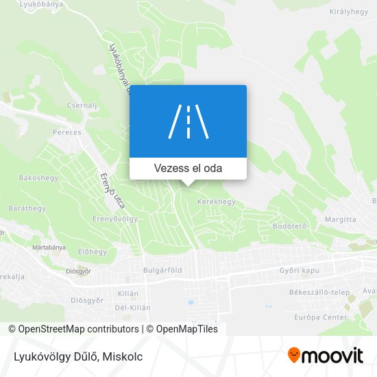 Lyukóvölgy Dűlő térkép