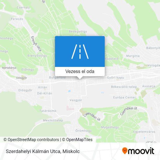 Szerdahelyi Kálmán Utca térkép