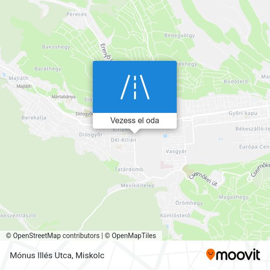 Mónus Illés Utca térkép