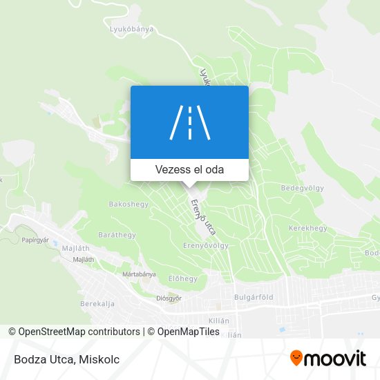 Bodza Utca térkép