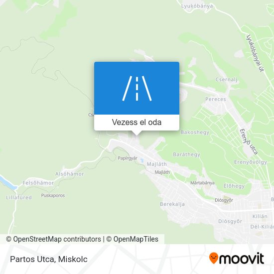 Partos Utca térkép