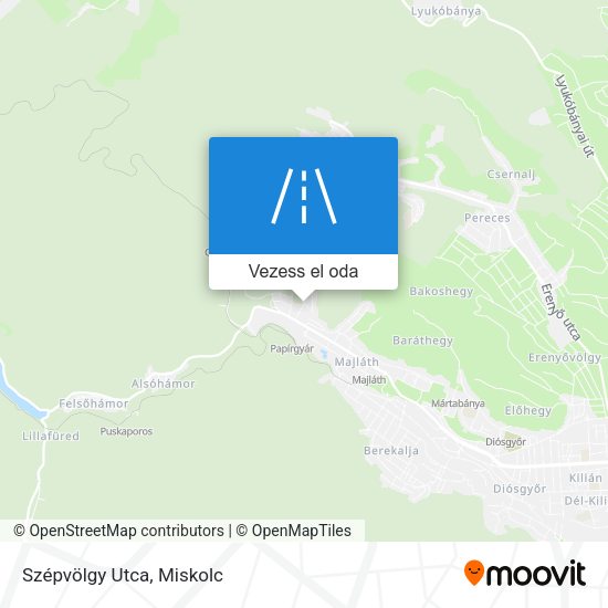 Szépvölgy Utca térkép